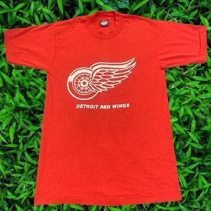 90s Detroit Red Wings NHL Screen Stars Best Single Stitch Cotton Tee Small